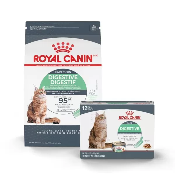 Royal Canin Digestive Care Dry Cat Food 6 lb bag13 piece set