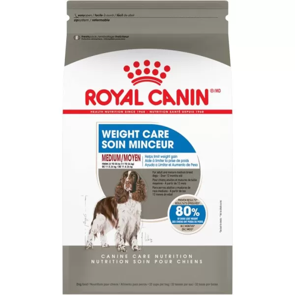 Royal Canin Medium Weight Care Adult Dry Dog Food for Medium Breeds 17 lb bag30 Pound Pack of 1