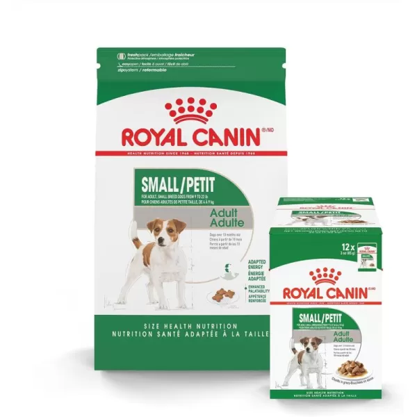 Royal Canin Small Breed Adult Dry Dog Food 25 lb bag13 piece set