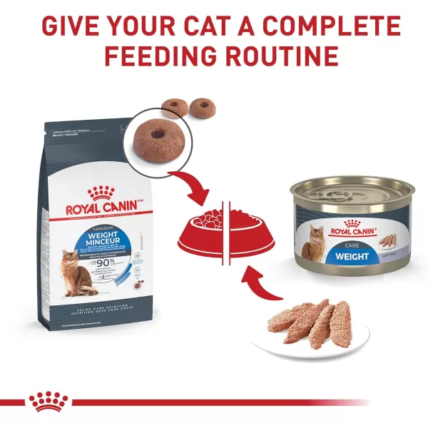 Royal Canin Feline Weight Care Thin Slices in Gravy Canned Adult Wet Cat Food 3 oz can 6pack1 Count Pack of 24