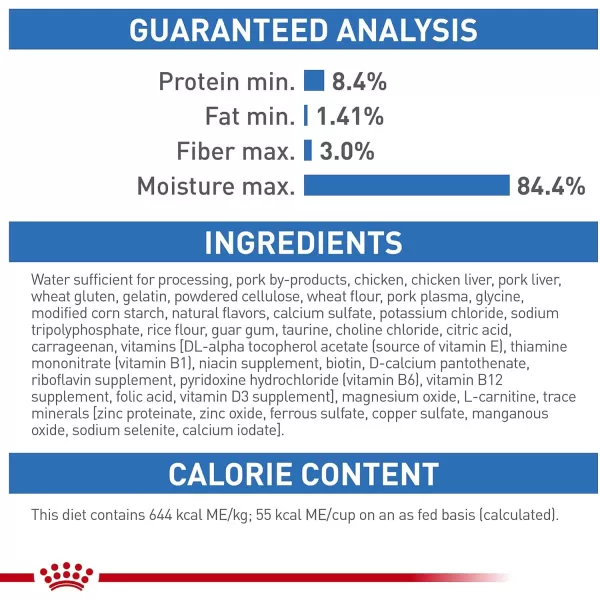 Royal Canin Feline Weight Care Thin Slices in Gravy Canned Adult Wet Cat Food 3 oz can 6pack1 Count Pack of 24