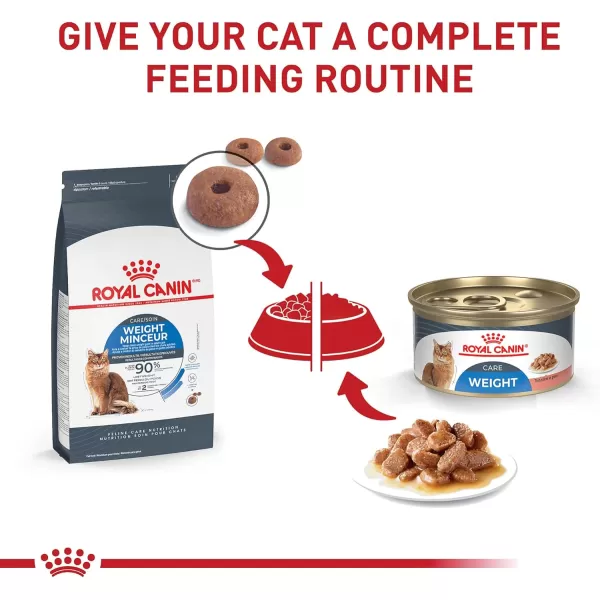 Royal Canin Feline Weight Care Thin Slices in Gravy Canned Adult Wet Cat Food 3 oz can 6pack1 Count Pack of 24