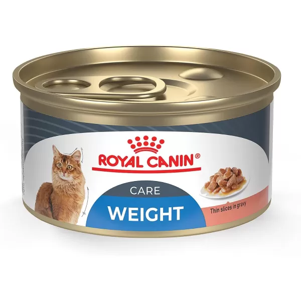Royal Canin Feline Weight Care Thin Slices in Gravy Canned Adult Wet Cat Food 3 oz can 6pack1 Count Pack of 24