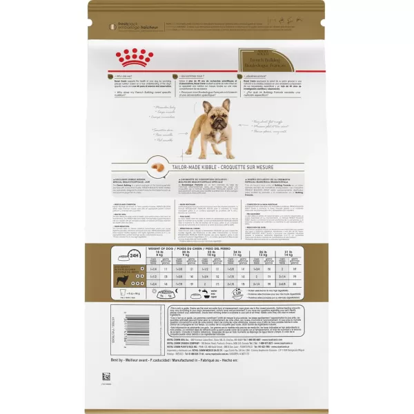 Royal Canin Breed Health Nutrition French Bulldog Adult Dry Dog Food 17 lb bagChicken