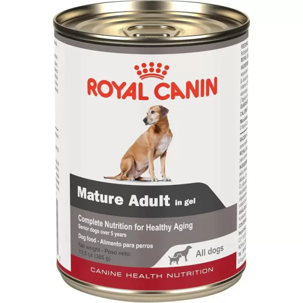Royal Canin Canine Health Nutrition Mature Adult In Gel Canned Dog Food 135 oz can 12countPork