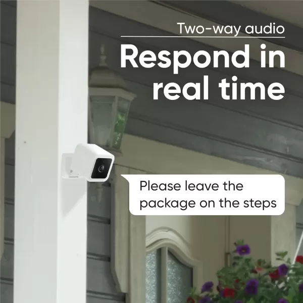 WYZE Cam v3 with Color Night Vision Wired 1080p HD IndoorOutdoor Video Camera 2Way Audio Works with Alexa Google Assistant and IFTTTWhite
