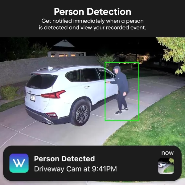 WYZE Cam v3 with Color Night Vision Wired 1080p HD IndoorOutdoor Video Camera 2Way Audio Works with Alexa Google Assistant and IFTTTWhite