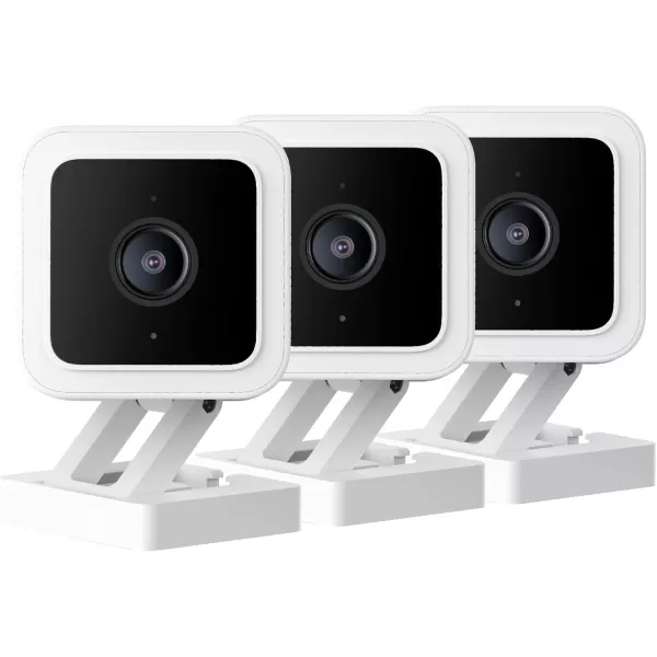 WYZE Cam v3 with Color Night Vision Wired 1080p HD IndoorOutdoor Video Camera 2Way Audio Works with Alexa Google Assistant and IFTTTWhite