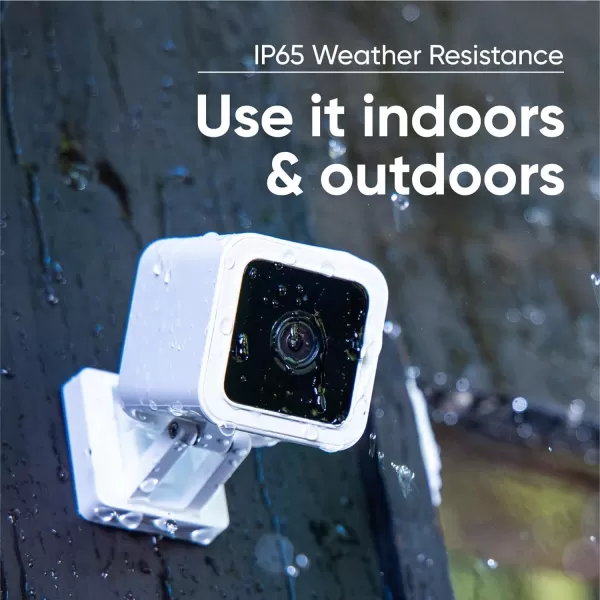 WYZE Cam v3 with Color Night Vision Wired 1080p HD IndoorOutdoor Video Camera 2Way Audio Works with Alexa Google Assistant and IFTTTWhite