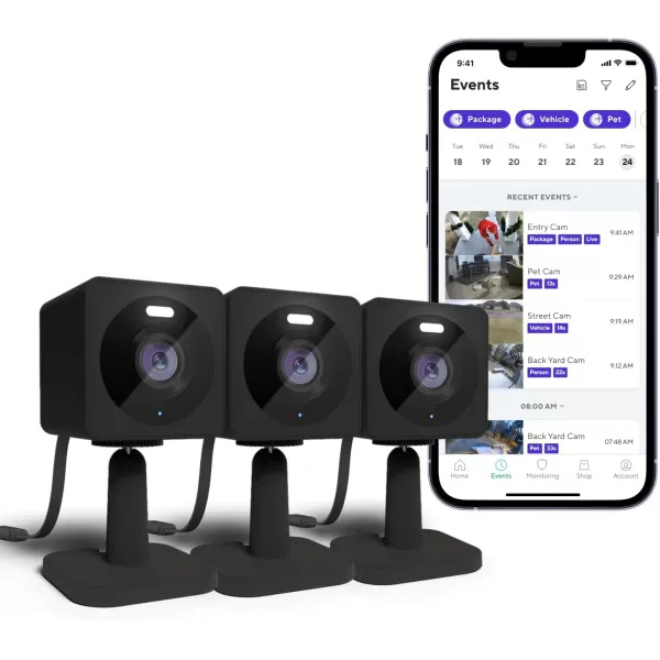 WYZE OG White 2Pack Cam Unlimited Monthly Covers Unlimited Cameras AutoRenews at 999Month Activation Required Cancel AnytimeBlack