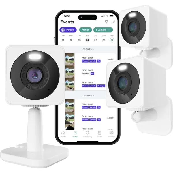 WYZE OG White 2Pack Cam Unlimited Monthly Covers Unlimited Cameras AutoRenews at 999Month Activation Required Cancel AnytimeWhite