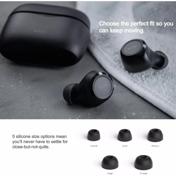 WYZE Wireless Earbuds 50 Bluetooth Headphones with IPX5 Sweat Resistance 30 dB Noise Reduction4 VoiceIsolating Mics Alexa Builtin True Wireless EarbudsCharging Case WorkoutSports