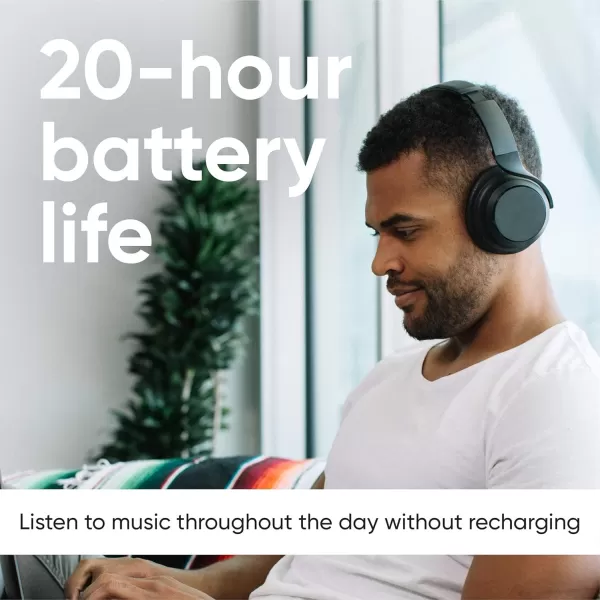Wyze Bluetooth 50 Headphones Over The Ear Headphones with Active Noise Cancellation HighFidelity Sound Transparency Mode Alexa Builtin Black