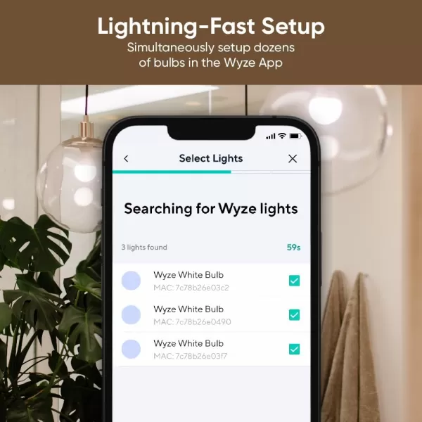 Wyze Bulb White 800 Lumen 90CRI WiFi TunableWhite A19 Smart Light Bulb Compatible with Alexa and Google Assistant TwoPack