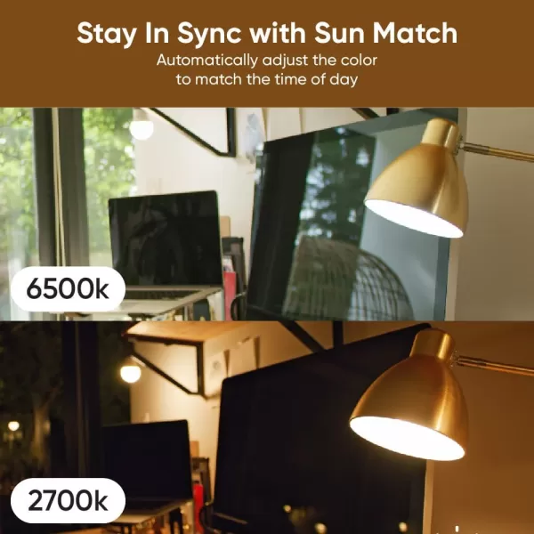 Wyze Bulb White 800 Lumen 90CRI WiFi TunableWhite A19 Smart Light Bulb Compatible with Alexa and Google Assistant TwoPack