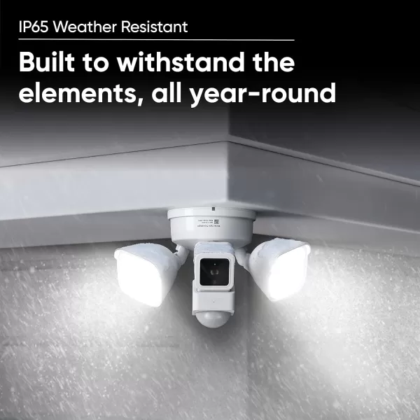 Wyze Cam Floodlight with 2600 Lumen LEDs Wired 1080p HD IP65 Outdoor Smart Security Camera Color Night Vision 270Degree Customizable Motion Detection 105dB Siren and TwoWay Audio