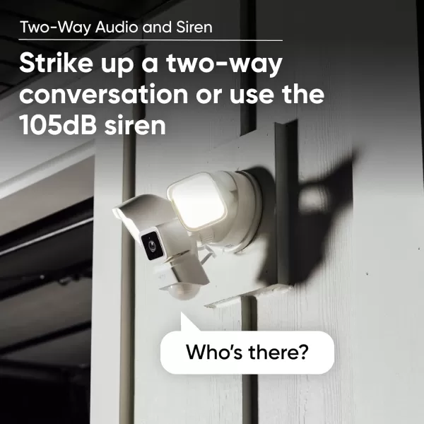 Wyze Cam Floodlight with 2600 Lumen LEDs Wired 1080p HD IP65 Outdoor Smart Security Camera Color Night Vision 270Degree Customizable Motion Detection 105dB Siren and TwoWay Audio