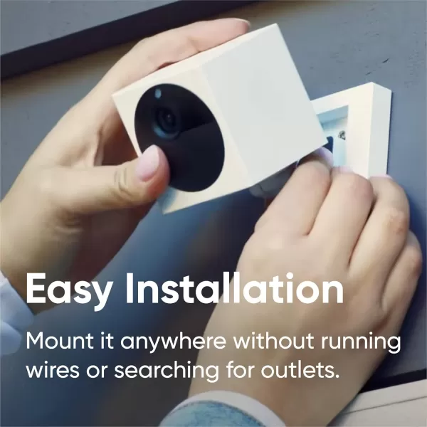 Wyze Cam Outdoor Starter Bundle Base Station and 1 Cam 1080p HD IndoorOutdoor WireFree Smart Home Camera with Night Vision 2Way Audio Works with Alexa ampamp Google Assistant White with Camo Skin4 Camera Kit