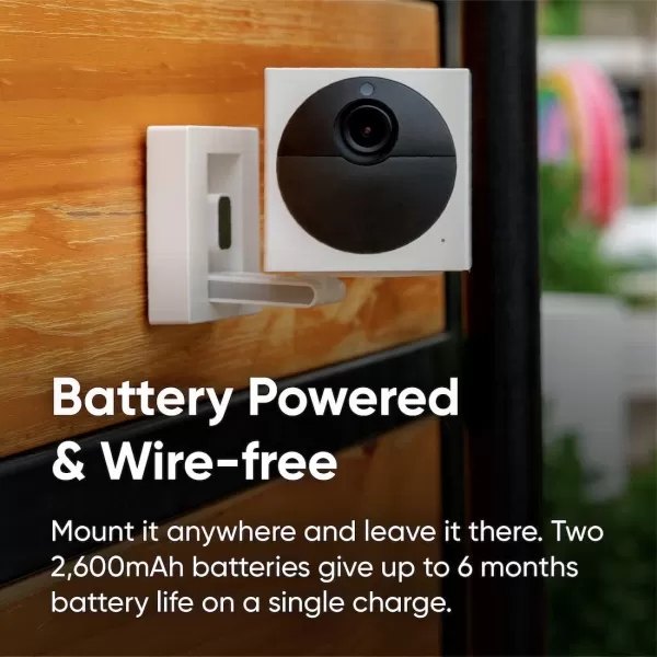 Wyze Cam Outdoor Starter Bundle Base Station and 1 Cam 1080p HD IndoorOutdoor WireFree Smart Home Camera with Night Vision 2Way Audio Works with Alexa ampamp Google Assistant White with Camo Skin4 Camera Kit