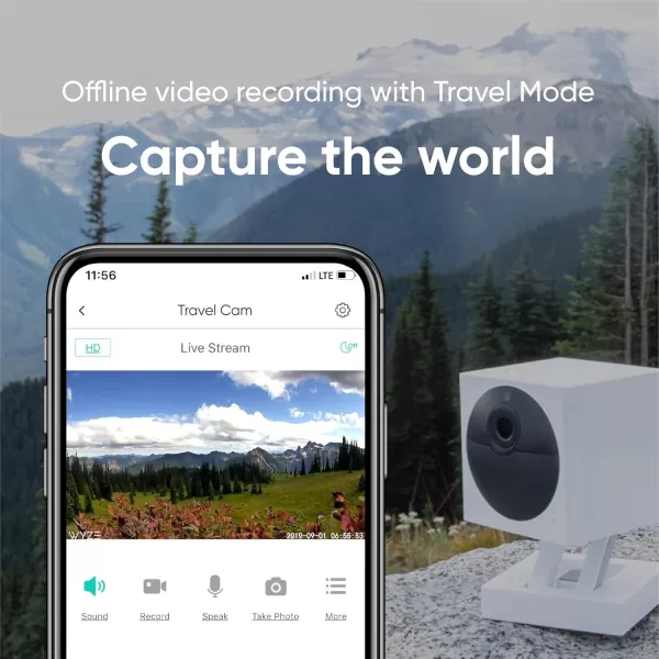 Wyze Cam Outdoor Starter Bundle Base Station and 1 Cam 1080p HD IndoorOutdoor WireFree Smart Home Camera with Night Vision 2Way Audio Works with Alexa ampamp Google Assistant White with Camo SkinAddOn Camera