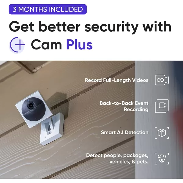 Wyze Cam Outdoor Starter Bundle Base Station and 1 Cam 1080p HD IndoorOutdoor WireFree Smart Home Camera with Night Vision 2Way Audio Works with Alexa ampamp Google Assistant White with Camo Skin1 Camera Kit  CAM Plus