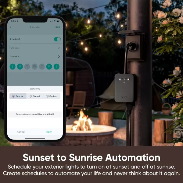 Wyze Plug Outdoor Dual Outlets Energy Monitoring IP64 24GHz WiFi Smart Plug Works with Alexa Google Assistant IFTTT No Hub Required Black  A Certified for Humans Device