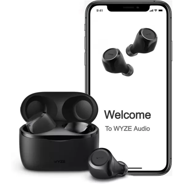 WYZE Wireless Earbuds 50 Bluetooth Headphones with IPX5 Sweat Resistance 30 dB Noise Reduction4 VoiceIsolating Mics Alexa Builtin True Wireless EarbudsCharging Case WorkoutSports