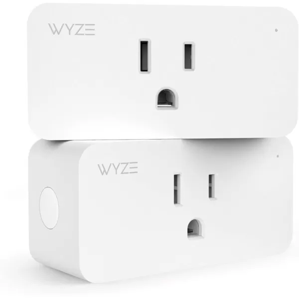 Wyze Plug 24GHz WiFi Smart Plug Works with Alexa Google Assistant IFTTT No Hub Required OnePack White  A Certified for Humans DeviceIndoor Smart Plug 2Pack