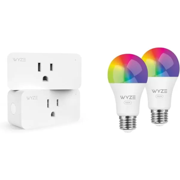 Wyze Plug 24GHz WiFi Smart Plug Works with Alexa Google Assistant IFTTT No Hub Required OnePack White  A Certified for Humans DeviceIndoor Smart Plug 2Pack  Bulb