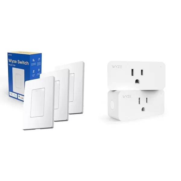 Wyze Switch 24 GHz WiFi Smart Light Switch SinglePole Needs Neutral Wire Compatible with Alexa Google Assistant and IFTTT No Hub Required 1Pack White3Pack