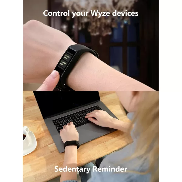 WYZE Band Fitness Tracker with Alexa Builtin Activity Tracker Watch with Heart Rate Monitor Smart Fitness Band with Step Counter Calorie Counter Pedometer Water Resistant Black