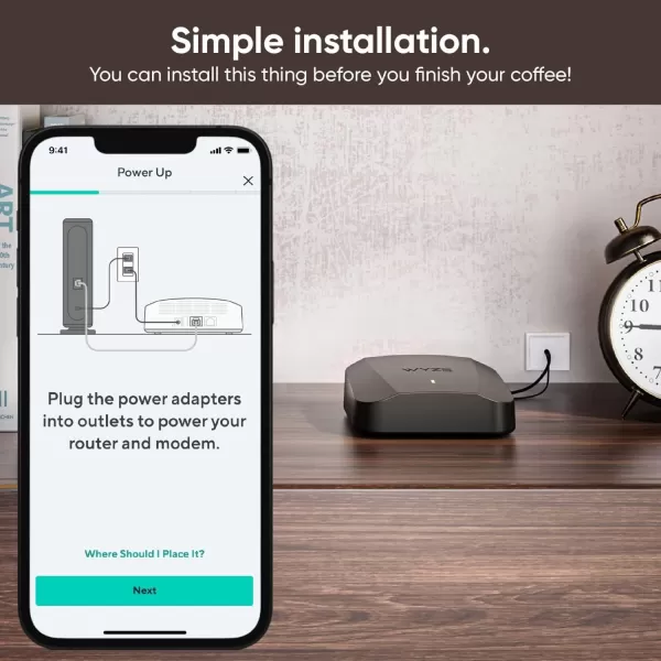 Wyze AXE5400 TriBand WiFi 6E Mesh Router Pro Covers up to 2000 Sq Ft Replaces Legacy Routers for Whole Home Coverage Supports Wired Backhaul 1x1 Gbps ampamp 2x1 Gbps Ports  1 PackWiFi 6E