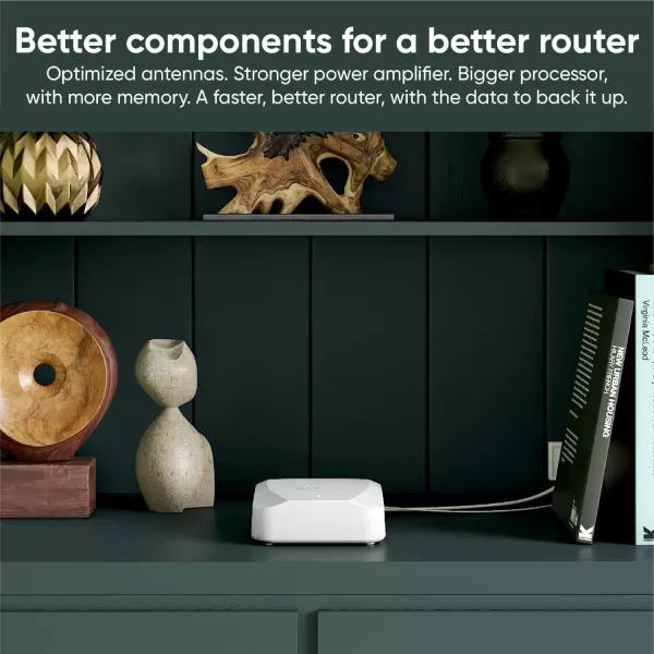 Wyze AXE5400 TriBand WiFi 6E Mesh Router Pro Covers up to 2000 Sq Ft Replaces Legacy Routers for Whole Home Coverage Supports Wired Backhaul 1x1 Gbps ampamp 2x1 Gbps Ports  1 PackWiFi 6