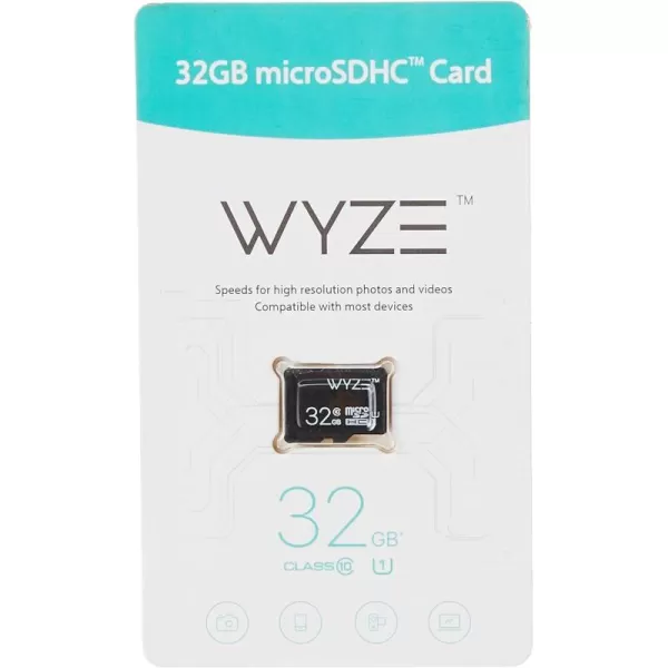 Wyze Expandable Storage 32GB MicroSDHC Card Class 10 Black