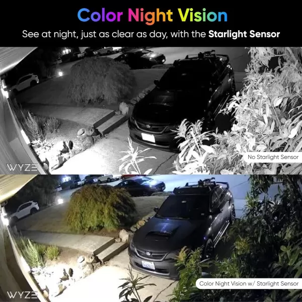 WYZE Cam v3 with Color Night Vision Wired 1080p HD IndoorOutdoor Video Camera 2Way Audio Works with Alexa Google Assistant and IFTTTWhite