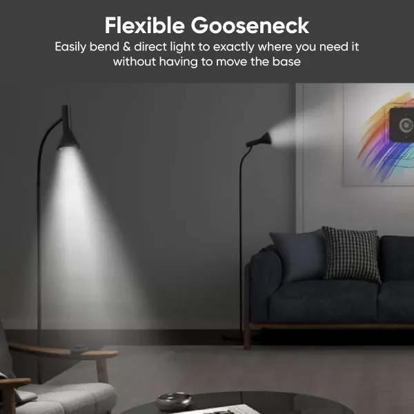 WYZE LED Floor Lamp Bright Floor Lamps for Living Room with Timer Stepless Adjustable 4000K Brightness Standing Lamp with Remote ampamp APP Control Reading Modern Floor Lamps for Bedroom Office