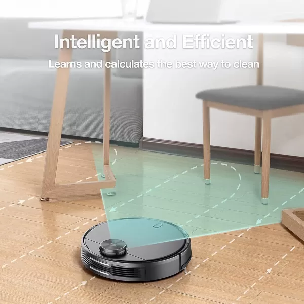 WYZE Robot Vacuum with LIDAR Mapping Technology 2100Pa Suction Nogo Zone WiFi Connected SelfCharging Ideal for Pet Hair Hard Floors and Carpets
