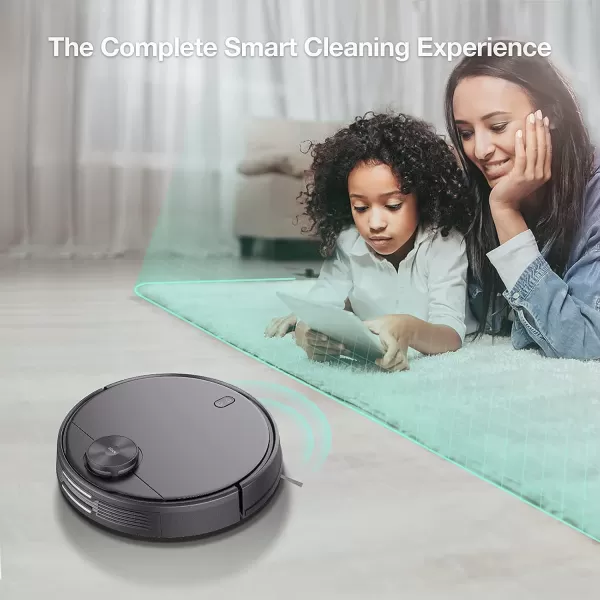 WYZE Robot Vacuum with LIDAR Mapping Technology 2100Pa Suction Nogo Zone WiFi Connected SelfCharging Ideal for Pet Hair Hard Floors and Carpets