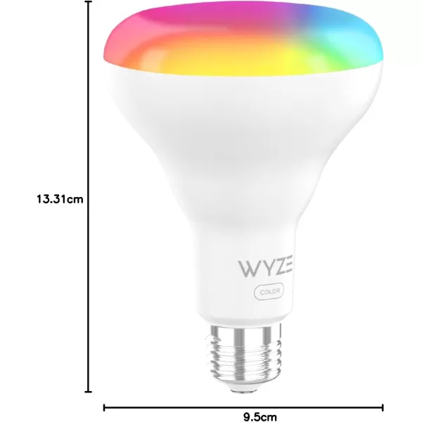 Wyze Bulb Color 1100 Lumen WiFi RGB and Tunable White A19 Smart Bulb Works with Alexa and Google Assistant TwoPack1 Count Pack of 1