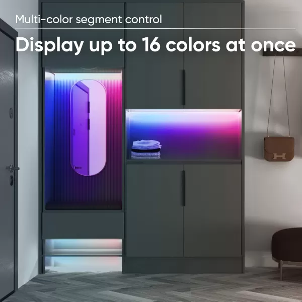 Wyze Light Strip 328ft WiFi LED Strip Lights 16 Million Colors RGB with App Control and Sync to Music for Home Kitchen TV Party Compatible with Alexa and Google Assistant 2 Rolls of 164ft328ft