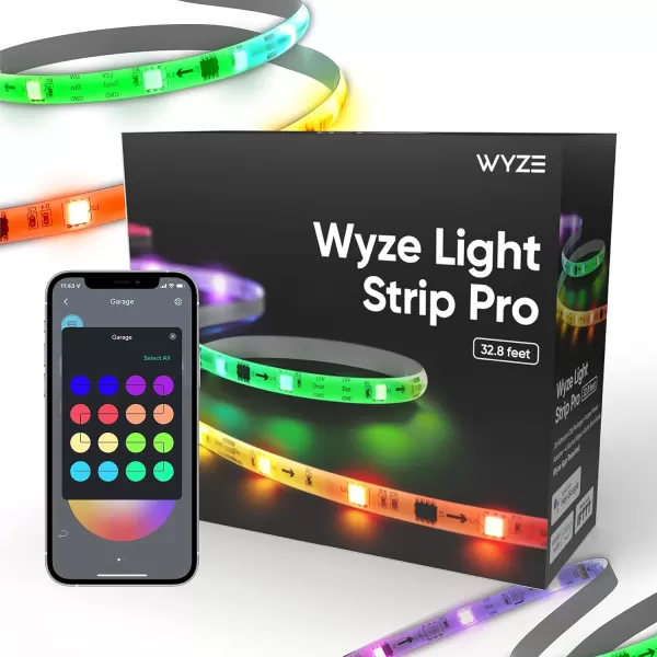 Wyze Light Strip 328ft WiFi LED Strip Lights 16 Million Colors RGB with App Control and Sync to Music for Home Kitchen TV Party Compatible with Alexa and Google Assistant 2 Rolls of 164ft328ft