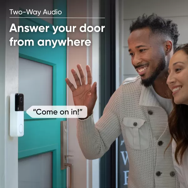 Wyze Wireless Video Doorbell Pro Chime Included 1440 HD Video 11 Aspect Ratio 11 HeadtoToe View 2Way Audio Night VisionWhite