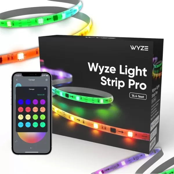 Wyze Light Strip 328ft WiFi LED Strip Lights 16 Million Colors RGB with App Control and Sync to Music for Home Kitchen TV Party Compatible with Alexa and Google Assistant 2 Rolls of 164ft164ft