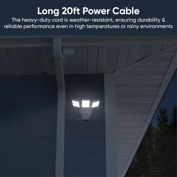 imageWYZE Floodlight Camera Pro with Plugin Mount PCMag Editors Choice 3000Lumen LEDs 25K HD Outdoor Security Camera Color Night Vision Wall Mount with 20ft Power Cable Easy Installation BlackFloodlight Pro black with Plugin Mount