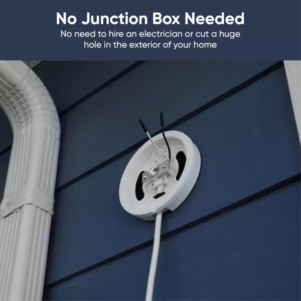imageWYZE Floodlight Camera v2 with Plugin Mount 2K HD Outdoor Security Camera Color Night Vision Motion Activated Electrical Box with 20ft WeatherResistant Power Cable Easy Installation BlackFloodlight v2 black with Plugin Mount