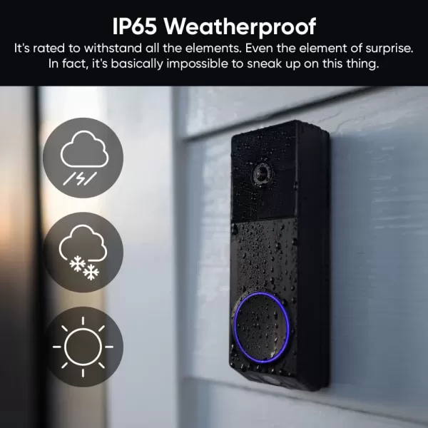 imageWYZE Wireless Duo Cam Video Doorbell Chime Included Battery Powered 2K Full HD Video 2 Cameras People and Package 2Way Audio Night VisionWireless Duo Cam Video Doorbell