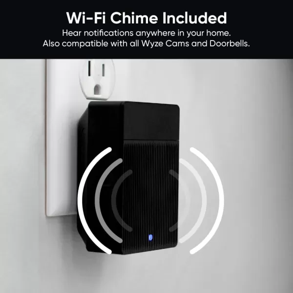 imageWYZE Wireless Duo Cam Video Doorbell Chime Included Battery Powered 2K Full HD Video 2 Cameras People and Package 2Way Audio Night VisionWireless Duo Cam Video Doorbell