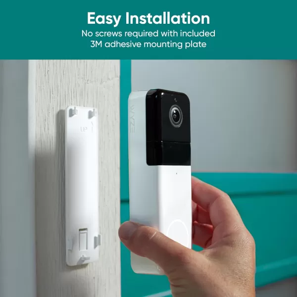imageWYZE Wireless Duo Cam Video Doorbell Chime Included Battery Powered 2K Full HD Video 2 Cameras People and Package 2Way Audio Night VisionWireless Video Doorbell Pro