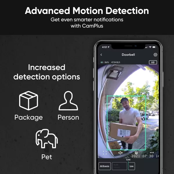 imageWYZE Wireless Duo Cam Video Doorbell Chime Included Battery Powered 2K Full HD Video 2 Cameras People and Package 2Way Audio Night VisionWireless Video Doorbell Pro