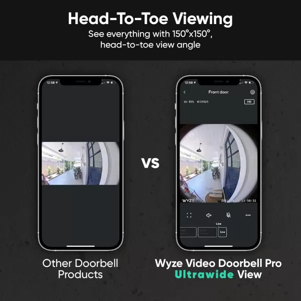 imageWYZE Wireless Duo Cam Video Doorbell Chime Included Battery Powered 2K Full HD Video 2 Cameras People and Package 2Way Audio Night VisionWireless Video Doorbell Pro